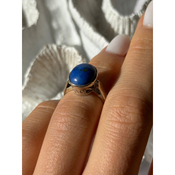 Vintage 925 Sterling Silver Sodalite Ring Size 4.5