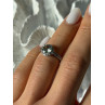 925 Sterling Silver Prasiolite Green Amethyst & Quartz Ring Size 5
