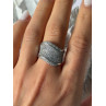 Elegant Design 925 Sterling Silver Cz Ring Size 8