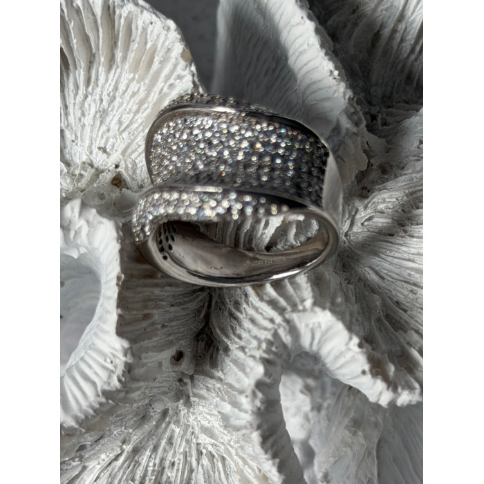 Elegant Design 925 Sterling Silver Cz Ring Size 8