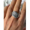 Elegant Design 925 Sterling Silver Cz Ring Size 8