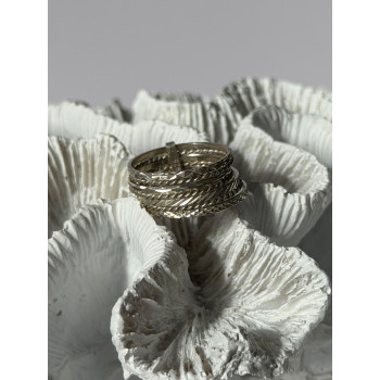 925 Sterling Silver Seven Rings Size 8.5