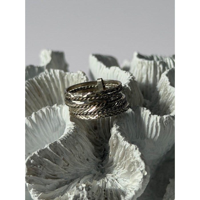 925 Sterling Silver Seven Rings Size 8.5