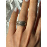 925 Sterling Silver Seven Rings Size 8.5