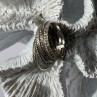 925 Sterling Silver Seven Rings Size 8.5
