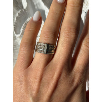 925 Sterling Silver Seven Rings Size 8.5