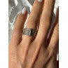 925 Sterling Silver Seven Rings Size 8.5