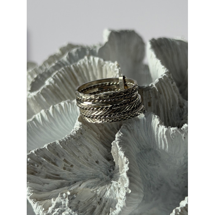 925 Sterling Silver Seven Rings Size 8.5