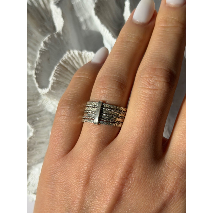 925 Sterling Silver Seven Rings Size 8.5