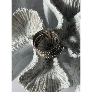 925 Sterling Silver Seven Rings Size 8.5