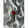 Vintage 925 Sterling Silver Red Coral Ring Size 8