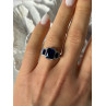 Beautiful 925 Sterling Silver Sapphire Ring Size 7