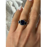 Beautiful 925 Sterling Silver Sapphire Ring Size 7