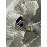 Beautiful 925 Sterling Silver Sapphire Ring Size 7