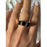 Vintage 925 Sterling Silver Onyx & Marcasite Ring Size 8.5