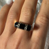 Vintage 925 Sterling Silver Onyx & Marcasite Ring Size 8.5