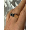 Vintage 925 Sterling Silver Onyx & Marcasite Ring Size 8.5