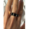 Vintage 925 Sterling Silver Onyx & Marcasite Ring Size 8.5