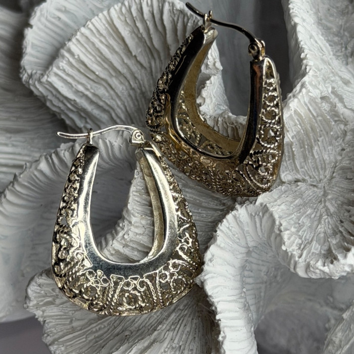 MWS Vintage 925 Sterling Silver Earrings