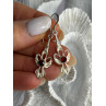 925 Sterling Silver Garnet Dangle Earrings