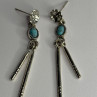 Vintage 925 Sterling Silver Turquoise Earrings