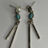 Vintage 925 Sterling Silver Turquoise Earrings