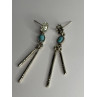 Vintage 925 Sterling Silver Turquoise Earrings