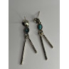 Vintage 925 Sterling Silver Turquoise Earrings