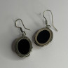 Vintage 925 Sterling Silver Amber Earrings