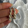 Italy Milor 925 Sterling Silver & Gold Plated Earrings