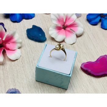 10K YELLOW GOLD PEARLS & DIAMOND RING SIZE 6.75