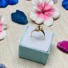 10K Yellow Gold Pearls & Diamond Ring Size 6.75