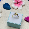10K Yellow Gold Pearls & Diamond Ring Size 6.75