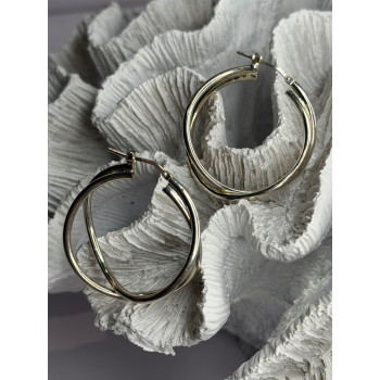 Italy Elegant 925 Sterling Silver Earrings
