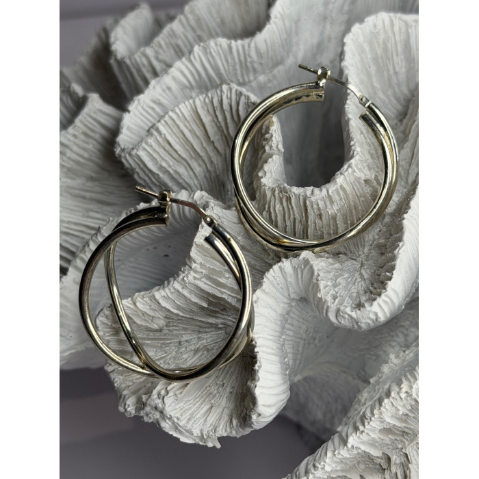 Italy Elegant 925 Sterling Silver Earrings