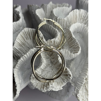 Italy Elegant 925 Sterling Silver Earrings