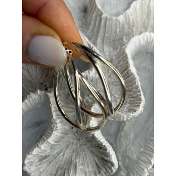 Italy Elegant 925 Sterling Silver Earrings