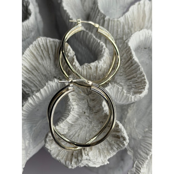 Italy Elegant 925 Sterling Silver Earrings