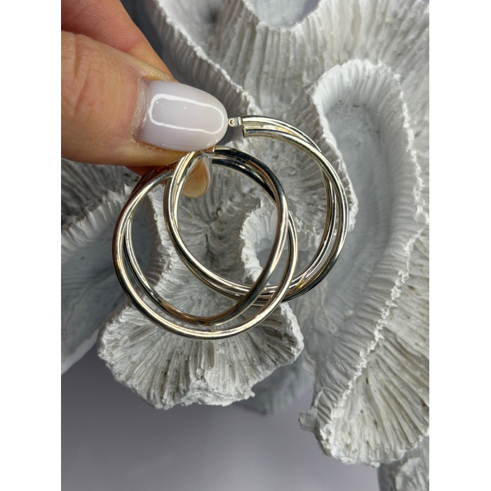 Italy Elegant 925 Sterling Silver Earrings