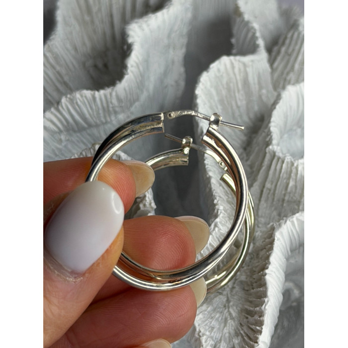 Italy Elegant 925 Sterling Silver Earrings