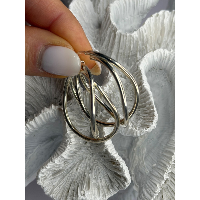 Italy Elegant 925 Sterling Silver Earrings