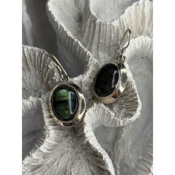 925 Sterling Silver Labradorite Dangle Earrings