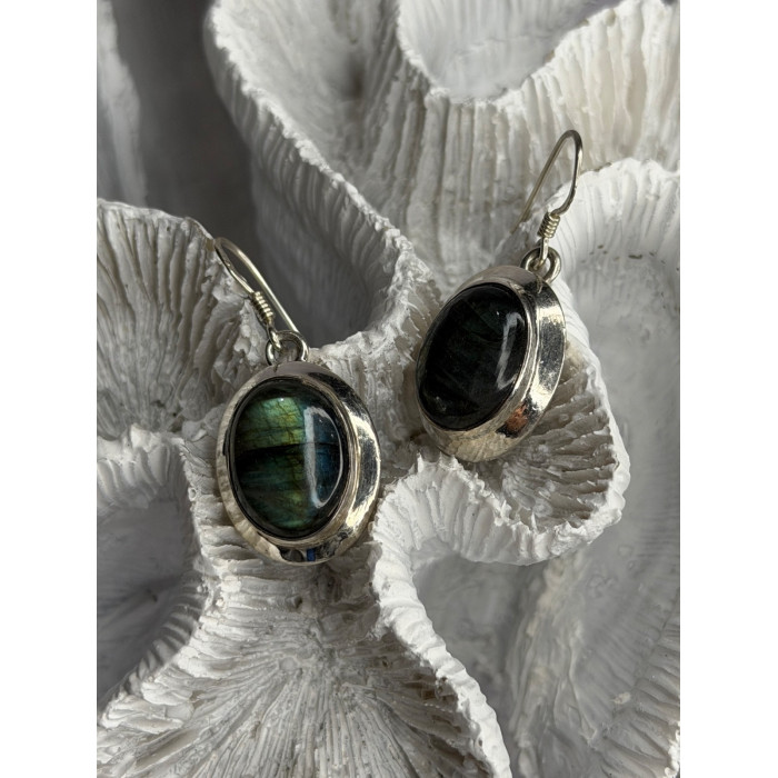 925 Sterling Silver Labradorite Dangle Earrings