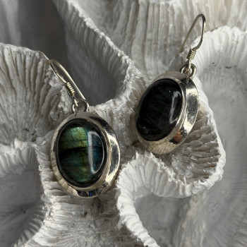 925 Sterling Silver Labradorite Dangle Earrings