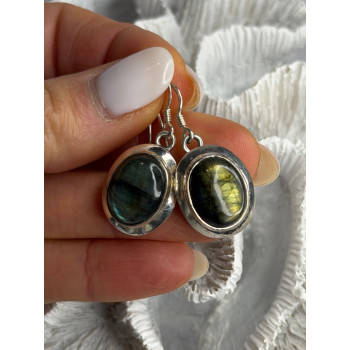 925 Sterling Silver Labradorite Dangle Earrings