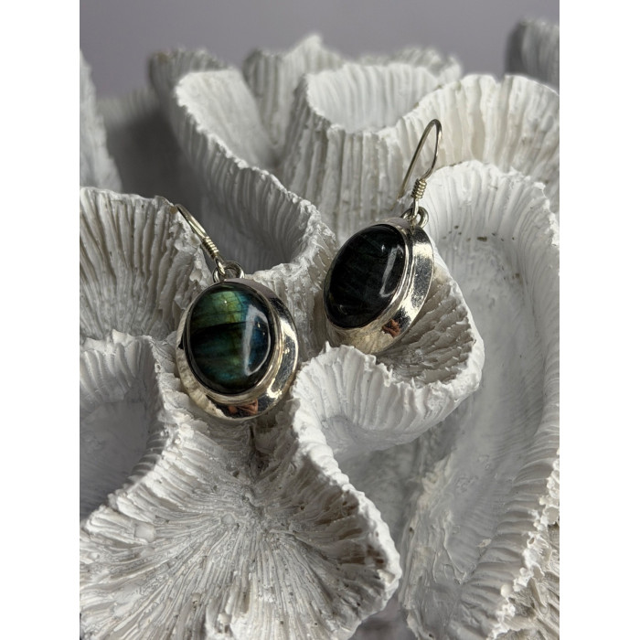 925 Sterling Silver Labradorite Dangle Earrings