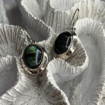 925 Sterling Silver Labradorite Dangle Earrings