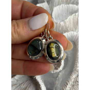 925 Sterling Silver Labradorite Dangle Earrings