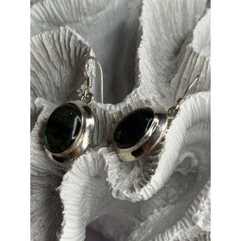 925 Sterling Silver Labradorite Dangle Earrings