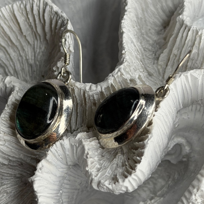 925 Sterling Silver Labradorite Dangle Earrings